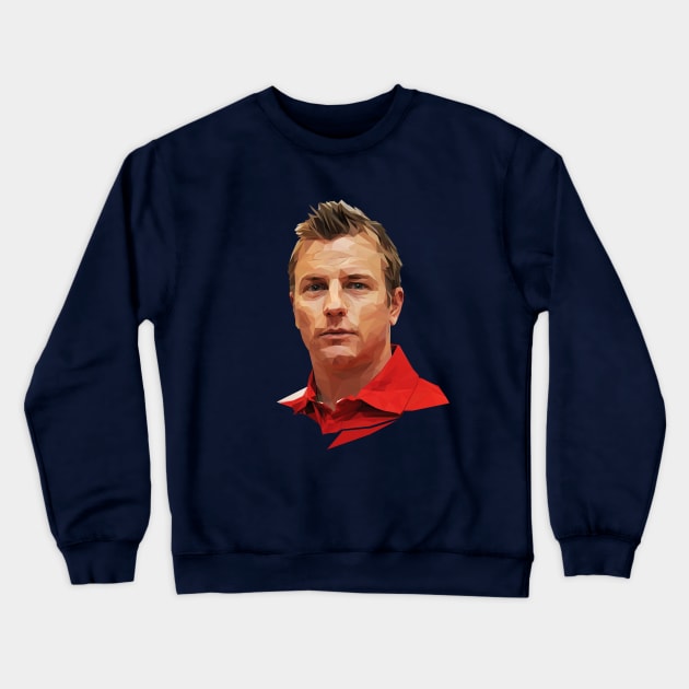 Kimi Raikkonen low poly Crewneck Sweatshirt by pxl_g